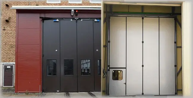 аксессуары Складчатые промышленные ворота1