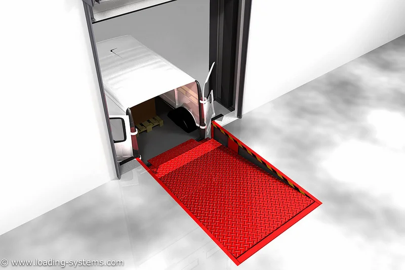 платформа с выдвижной аппарелью