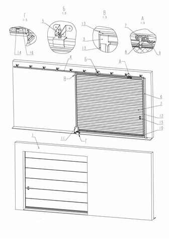конструкция подвесных ворот