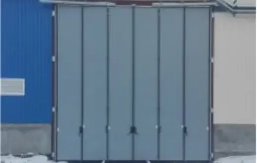 Складчатые ворота вариант 1